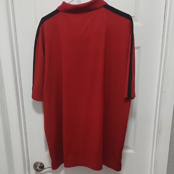 PGA Tour Red Polo Shirt with Black Trim - Picture 4 of 4